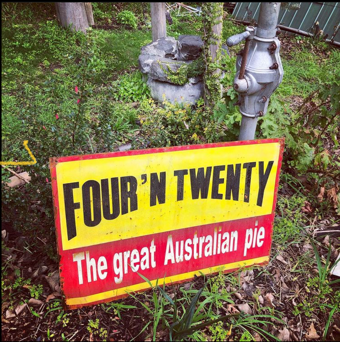 Four N Twenty Pies Bygone Signage